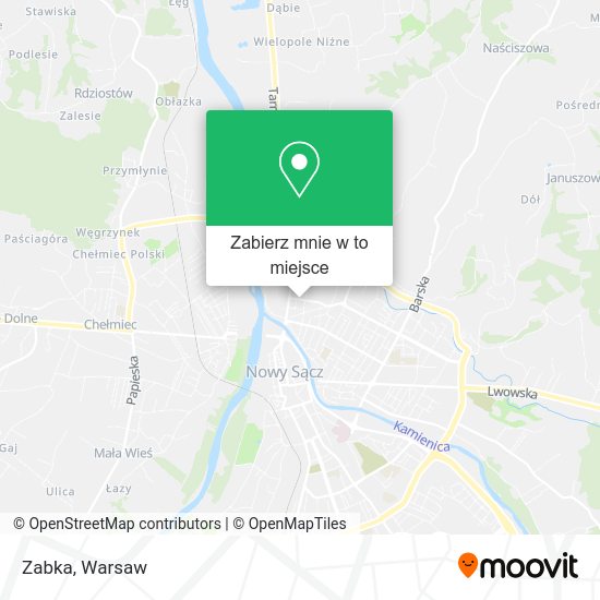 Mapa Zabka