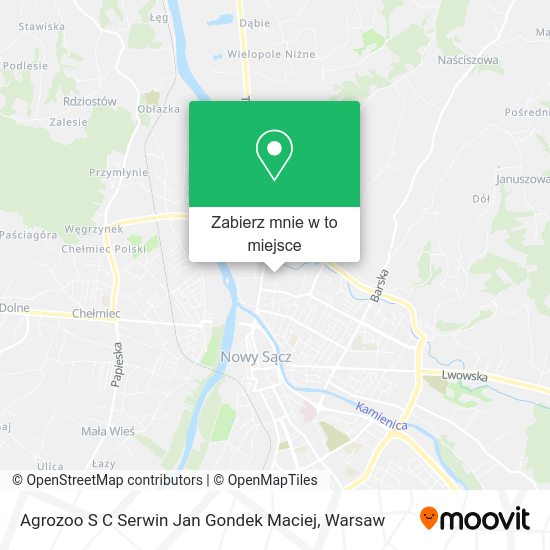 Mapa Agrozoo S C Serwin Jan Gondek Maciej