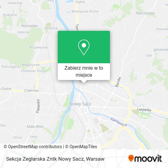 Mapa Sekcja Zeglarska Zntk Nowy Sacz