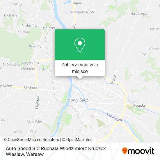 Mapa Auto Speed S C Ruchala Wlodzimierz Kruczek Wieslaw