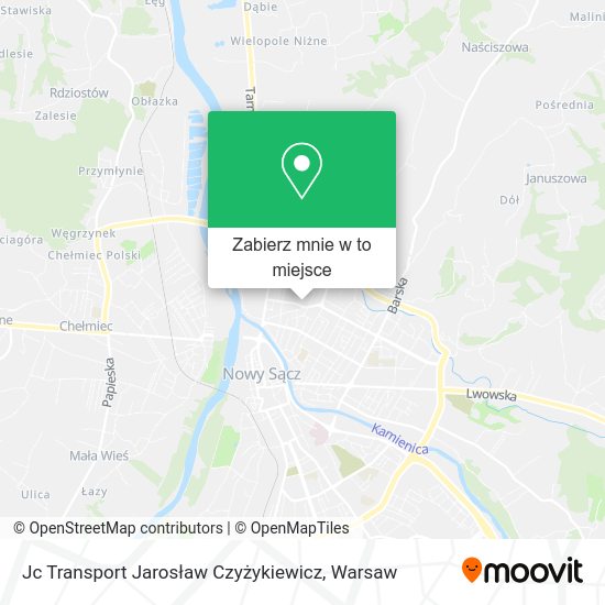 Mapa Jc Transport Jarosław Czyżykiewicz