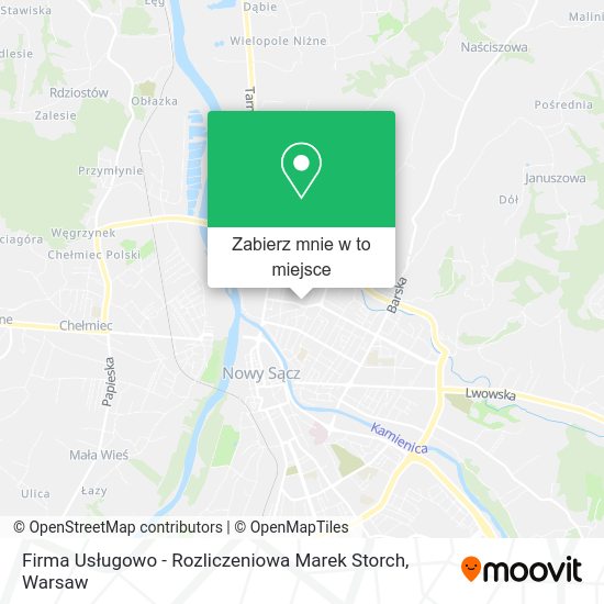 Mapa Firma Usługowo - Rozliczeniowa Marek Storch