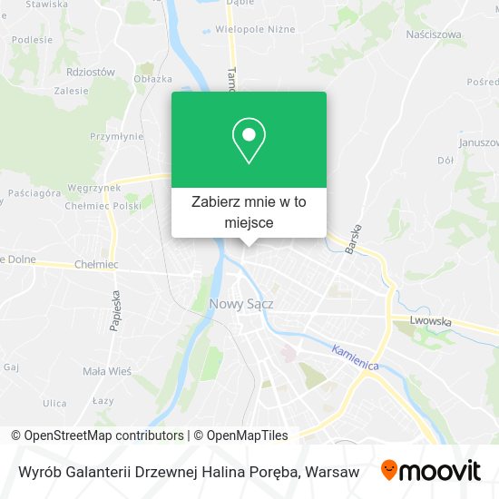 Mapa Wyrób Galanterii Drzewnej Halina Poręba