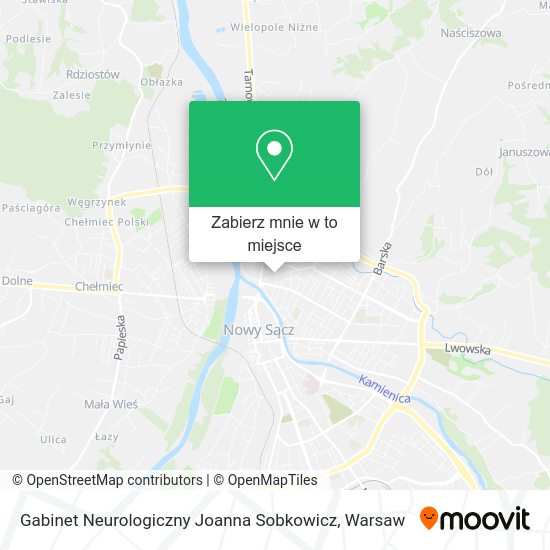 Mapa Gabinet Neurologiczny Joanna Sobkowicz