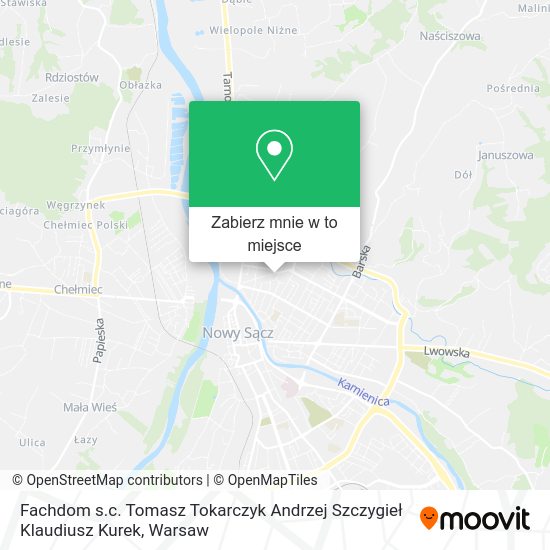 Mapa Fachdom s.c. Tomasz Tokarczyk Andrzej Szczygieł Klaudiusz Kurek