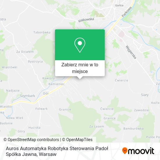 Mapa Auros Automatyka Robotyka Sterowania Padoł Spółka Jawna