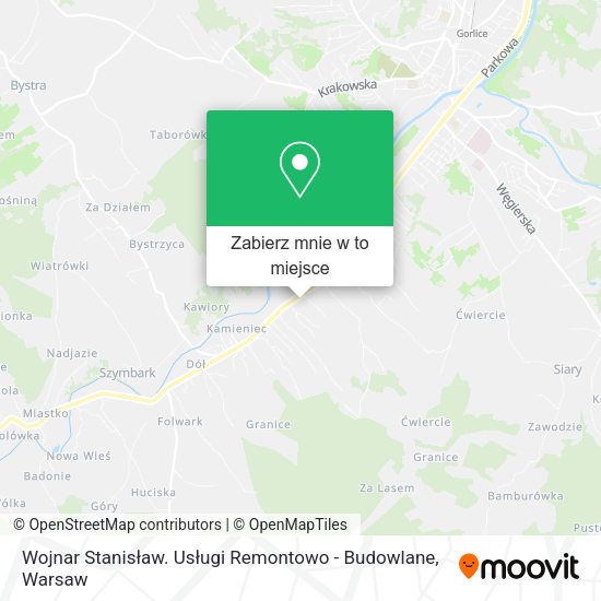 Mapa Wojnar Stanisław. Usługi Remontowo - Budowlane