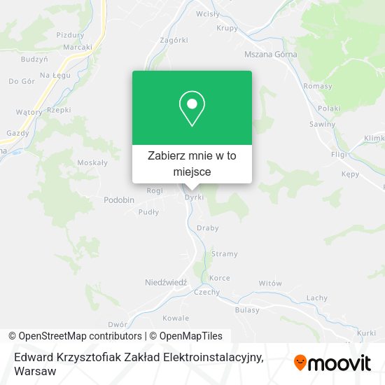 Mapa Edward Krzysztofiak Zakład Elektroinstalacyjny