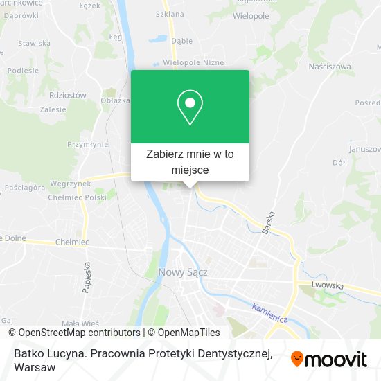 Mapa Batko Lucyna. Pracownia Protetyki Dentystycznej