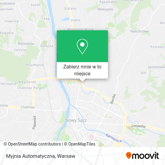 Mapa Myjnia Automatyczna