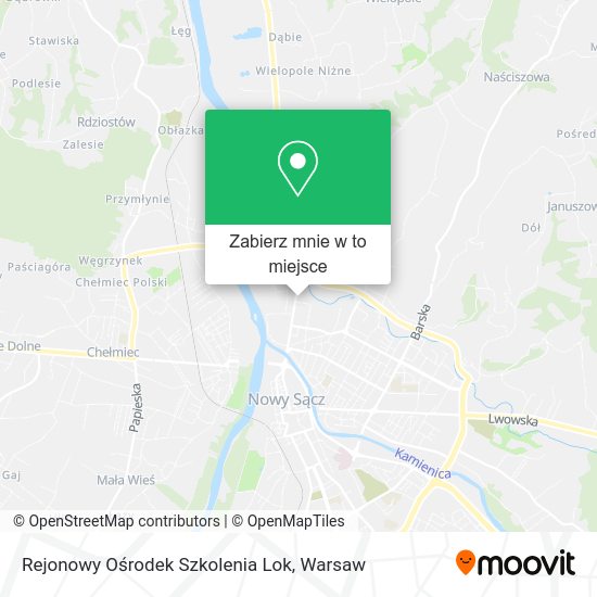 Mapa Rejonowy Ośrodek Szkolenia Lok