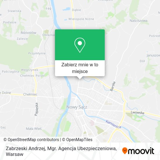 Mapa Zabrzeski Andrzej, Mgr. Agencja Ubezpieczeniowa