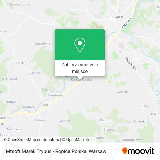 Mapa Mtsoft Marek Trybus - Ropica Polska