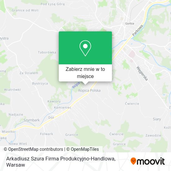 Mapa Arkadiusz Szura Firma Produkcyjno-Handlowa