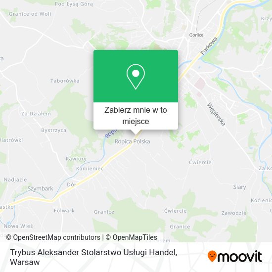 Mapa Trybus Aleksander Stolarstwo Usługi Handel