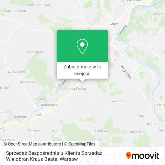 Mapa Sprzedaż Bezpośrednia u Klienta Sprzedaż Wielobran Kraus Beata