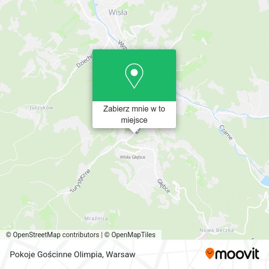 Mapa Pokoje Gościnne Olimpia