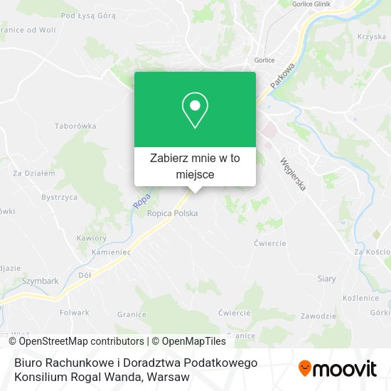 Mapa Biuro Rachunkowe i Doradztwa Podatkowego Konsilium Rogal Wanda