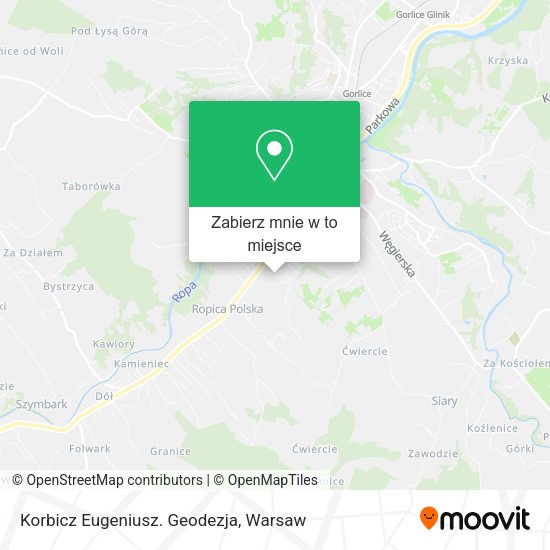 Mapa Korbicz Eugeniusz. Geodezja