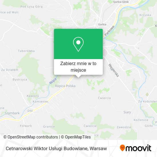 Mapa Cetnarowski Wiktor Usługi Budowlane