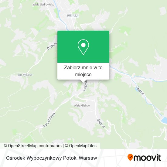 Mapa Ośrodek Wypoczynkowy Potok