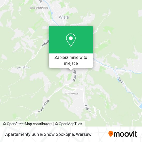 Mapa Apartamenty Sun & Snow Spokojna