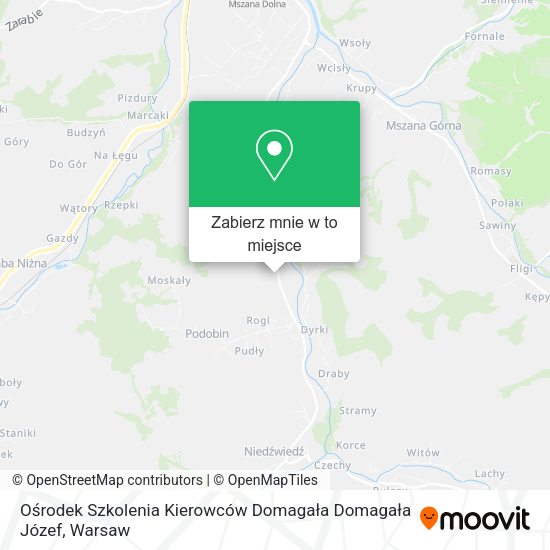 Mapa Ośrodek Szkolenia Kierowców Domagała Domagała Józef