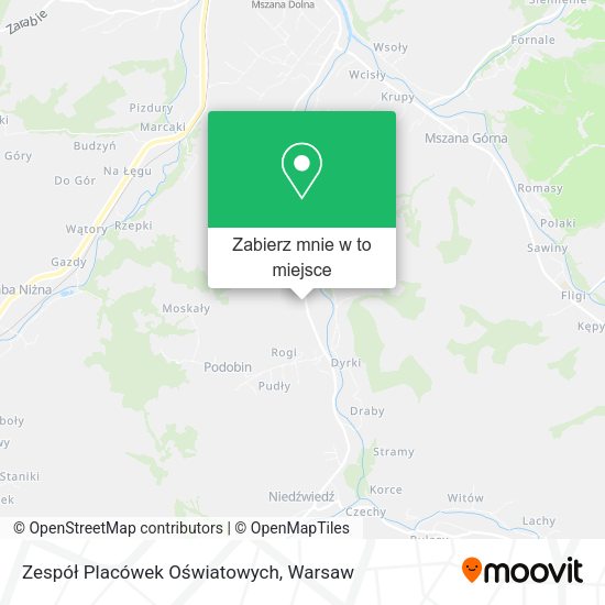 Mapa Zespół Placówek Oświatowych