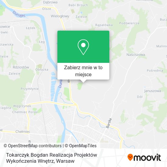 Mapa Tokarczyk Bogdan Realizacja Projektów Wykończenia Wnętrz