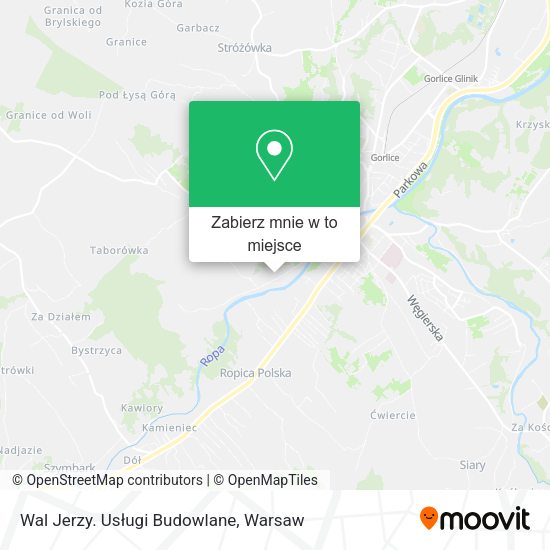 Mapa Wal Jerzy. Usługi Budowlane