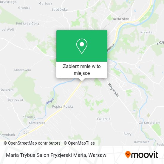 Mapa Maria Trybus Salon Fryzjerski Maria