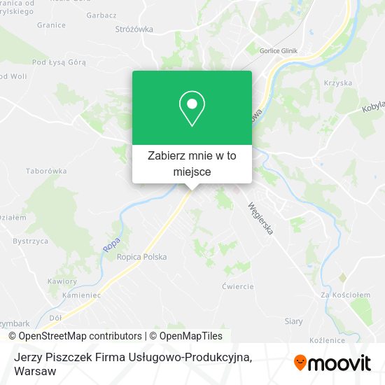 Mapa Jerzy Piszczek Firma Usługowo-Produkcyjna