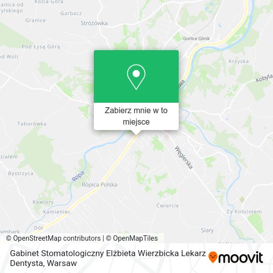 Mapa Gabinet Stomatologiczny Elżbieta Wierzbicka Lekarz Dentysta