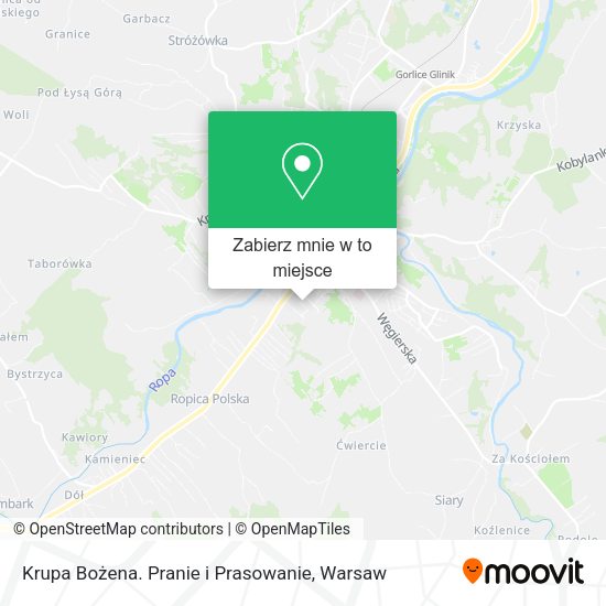 Mapa Krupa Bożena. Pranie i Prasowanie