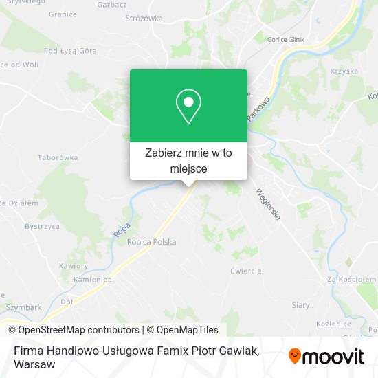 Mapa Firma Handlowo-Usługowa Famix Piotr Gawlak