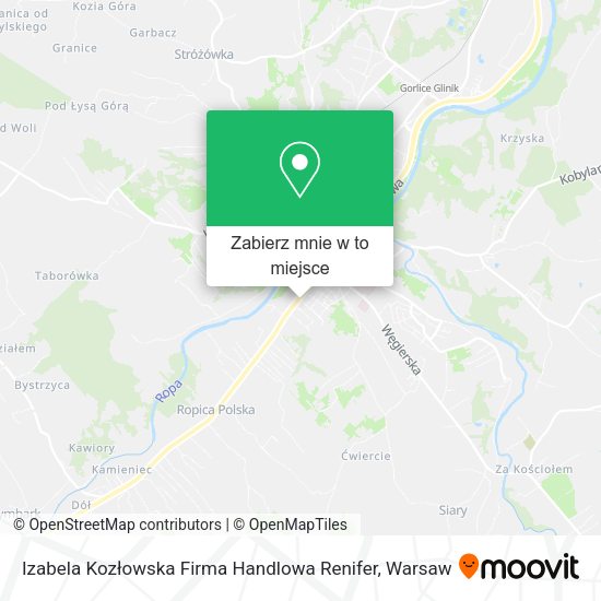 Mapa Izabela Kozłowska Firma Handlowa Renifer