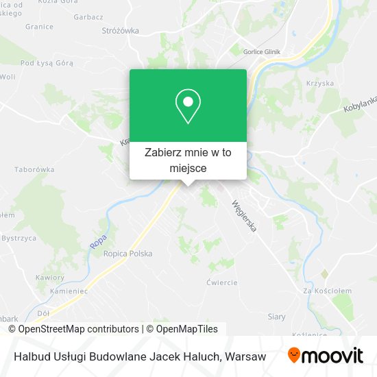 Mapa Halbud Usługi Budowlane Jacek Haluch