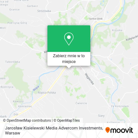 Mapa Jarosław Kisielewski Media Advercom Investments