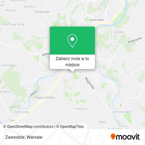 Mapa Zawodzie