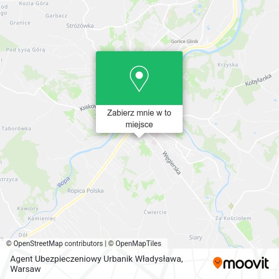 Mapa Agent Ubezpieczeniowy Urbanik Władysława