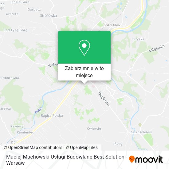 Mapa Maciej Machowski Usługi Budowlane Best Solution