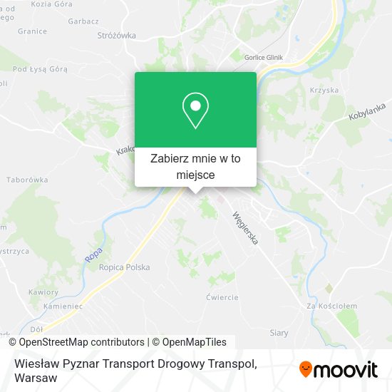 Mapa Wiesław Pyznar Transport Drogowy Transpol