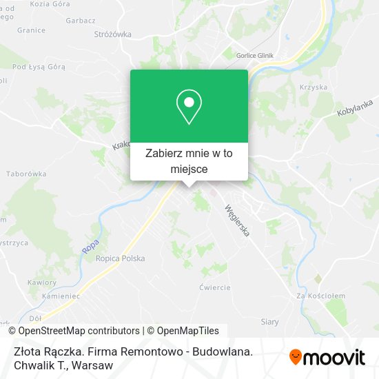 Mapa Złota Rączka. Firma Remontowo - Budowlana. Chwalik T.