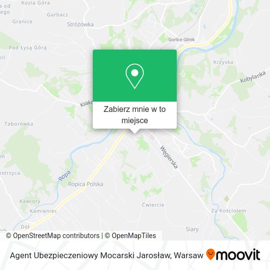 Mapa Agent Ubezpieczeniowy Mocarski Jarosław