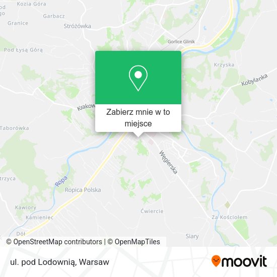 Mapa ul. pod Lodownią