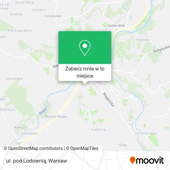 Mapa ul. pod Lodownią