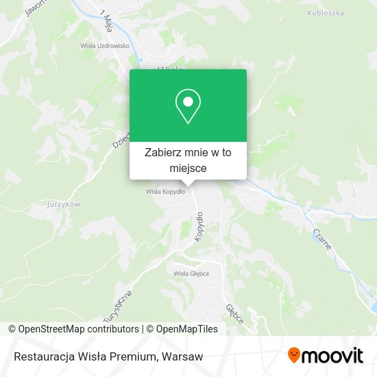 Mapa Restauracja Wisła Premium