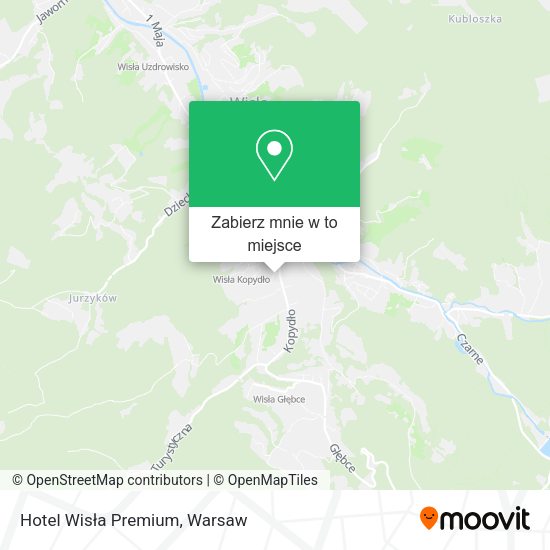 Mapa Hotel Wisła Premium