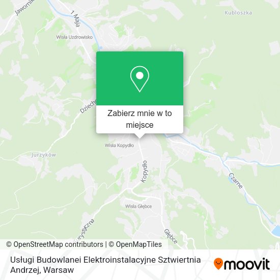 Mapa Usługi Budowlanei Elektroinstalacyjne Sztwiertnia Andrzej