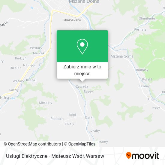 Mapa Usługi Elektryczne - Mateusz Wsół